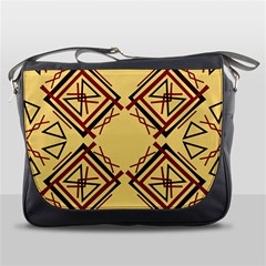 Abstract Pattern Geometric Backgrounds   Messenger Bag by Eskimos