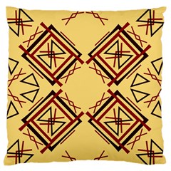 Abstract Pattern Geometric Backgrounds   Large Flano Cushion Case (one Side) by Eskimos