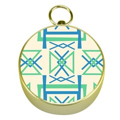 Abstract Pattern Geometric Backgrounds   Gold Compasses by Eskimos