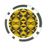 Abstract pattern geometric backgrounds   Poker Chip Card Guard Front