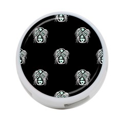 Tibal Mask Motif Drawing Pattern 4-port Usb Hub (two Sides) by dflcprintsclothing