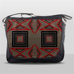 Abstract Pattern Geometric Backgrounds   Messenger Bag by Eskimos