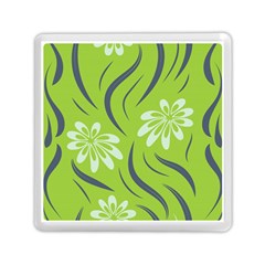 Folk Flowers Print Floral Pattern Ethnic Art Memory Card Reader (square) by Eskimos