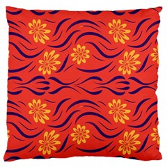 Folk Flowers Print Floral Pattern Ethnic Art Standard Flano Cushion Case (one Side) by Eskimos