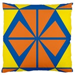 Abstract pattern geometric backgrounds   Large Flano Cushion Case (Two Sides) Front