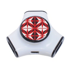 Abstract Pattern Geometric Backgrounds   3-port Usb Hub by Eskimos