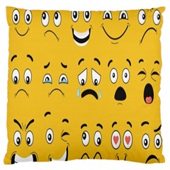 Emojis Standard Flano Cushion Case (one Side) by Sparkle