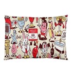 Retro Food Pillow Case (Two Sides) Front