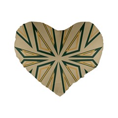 Abstract Pattern Geometric Backgrounds   Standard 16  Premium Heart Shape Cushions by Eskimos