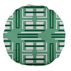 Abstract Pattern Geometric Backgrounds   Large 18  Premium Round Cushions by Eskimos