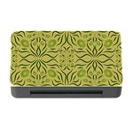 Floral folk damask pattern Fantasy flowers  Memory Card Reader with CF Front