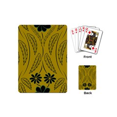 Folk Flowers Print Floral Pattern Ethnic Art Playing Cards Single Design (mini) by Eskimos