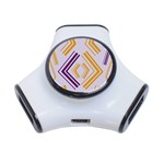 Abstract geometric design    3-Port USB Hub Front