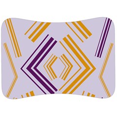 Abstract Geometric Design    Velour Seat Head Rest Cushion by Eskimos