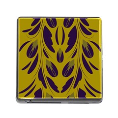 Folk Flowers Print Floral Pattern Ethnic Art Memory Card Reader (square 5 Slot) by Eskimos