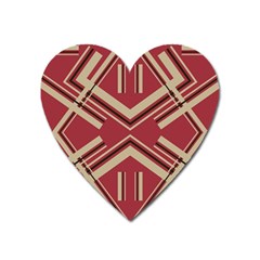 Abstract Pattern Geometric Backgrounds   Heart Magnet by Eskimos