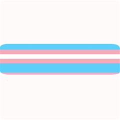 Trans Flag Stripes Large Bar Mats by WetdryvacsLair
