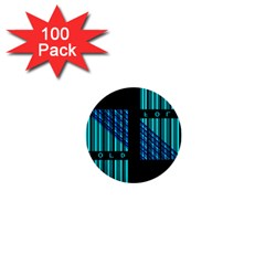 Folding For Science 1  Mini Buttons (100 Pack)  by WetdryvacsLair
