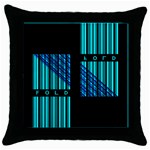 Folding For Science Throw Pillow Case (Black) Front