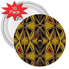 Abstract Pattern Geometric Backgrounds   3  Buttons (10 Pack)  by Eskimos