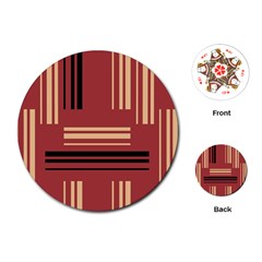 Abstract Pattern Geometric Backgrounds   Playing Cards Single Design (round) by Eskimos