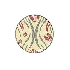 Folk Flowers Print Floral Pattern Ethnic Art Hat Clip Ball Marker by Eskimos