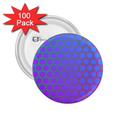 Hex Circle Points Vaporwave One 2 25  Buttons (100 Pack)  by WetdryvacsLair