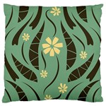 Folk flowers print Floral pattern Ethnic art Large Flano Cushion Case (One Side) Front