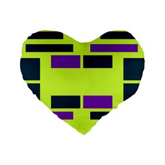 Abstract Pattern Geometric Backgrounds Standard 16  Premium Heart Shape Cushions by Eskimos
