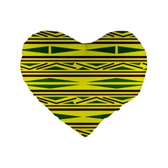 Abstract Pattern Geometric Backgrounds Standard 16  Premium Heart Shape Cushions by Eskimos