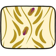 Folk Flowers Print Floral Pattern Ethnic Art Fleece Blanket (mini) by Eskimos