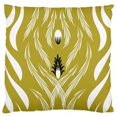Folk Flowers Print Floral Pattern Ethnic Art Large Flano Cushion Case (two Sides) by Eskimos