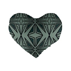 Abstract Pattern Geometric Backgrounds Standard 16  Premium Heart Shape Cushions by Eskimos