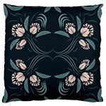 Folk flowers floral art print Flowers abstract art  Standard Flano Cushion Case (One Side) Front