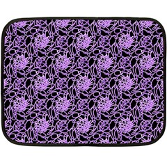 Electric Neon Abstract Print Pattern Fleece Blanket (mini) by dflcprintsclothing