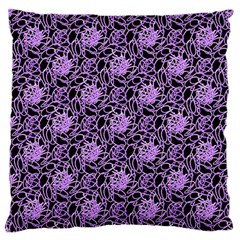 Electric Neon Abstract Print Pattern Large Flano Cushion Case (two Sides) by dflcprintsclothing