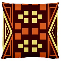 Abstract Pattern Geometric Backgrounds  Large Flano Cushion Case (two Sides) by Eskimos