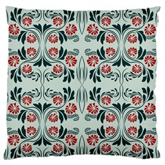 Folk Flowers Print Floral Pattern Ethnic Art Large Flano Cushion Case (two Sides) by Eskimos