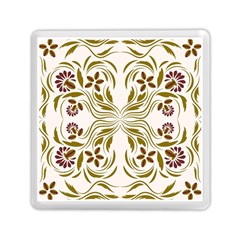 Folk Flowers Print Floral Pattern Ethnic Art Memory Card Reader (square) by Eskimos
