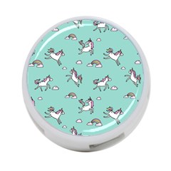 Unicorn Patterns 4-port Usb Hub (one Side) by Jancukart
