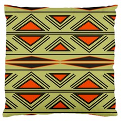 Abstract Pattern Geometric Backgrounds Large Flano Cushion Case (one Side) by Eskimos