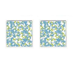 Birds Silhouette Motif Random Pattern Cufflinks (square) by dflcprintsclothing