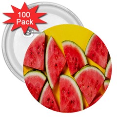 Watermelon 3  Buttons (100 Pack)  by artworkshop