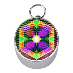 Honeycomb High Mini Silver Compasses by Thespacecampers