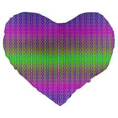 Positive Intentions Large 19  Premium Flano Heart Shape Cushions by Thespacecampers