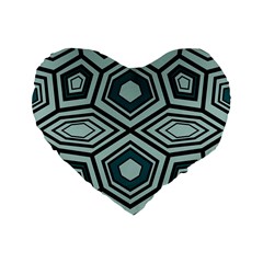 Abstract Pattern Geometric Backgrounds Standard 16  Premium Heart Shape Cushions by Eskimos