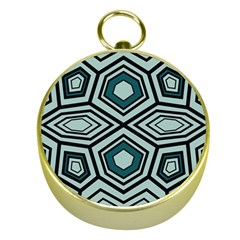Abstract Pattern Geometric Backgrounds Gold Compasses by Eskimos