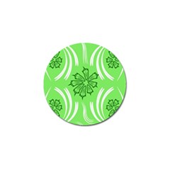 Folk Flowers Print Floral Pattern Ethnic Art Golf Ball Marker by Eskimos