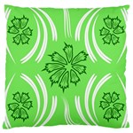 Folk flowers print Floral pattern Ethnic art Large Flano Cushion Case (Two Sides) Back