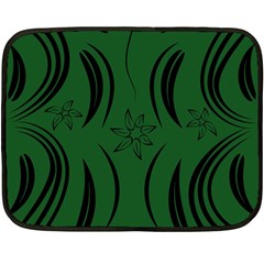 Folk Flowers Print Floral Pattern Ethnic Art Fleece Blanket (mini) by Eskimos